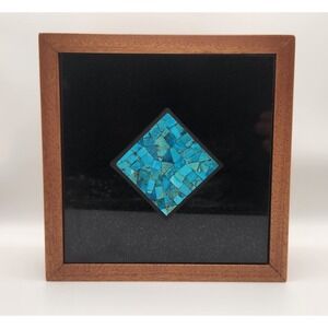 Jay King Mine Finds Turquoise Mosaic Inlay Jewelry Keepsake Box Southwest